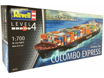 1475 plastovy model lod revell 05152 container ship colombo express 1 700
