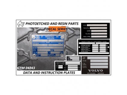 ctm 24243 data and instruction plates