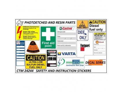 ctm 24244 safety and instruction stickers