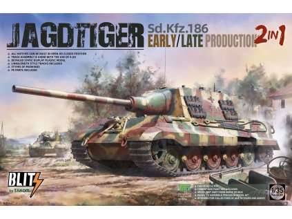 Model Kit tank TAKOM 8001 - Sd.Kfz.186 Jagdtiger Early/Late Production (2 in 1) (1:35)