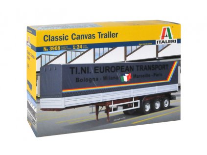 1532 model kit naves italeri 3908 canvas trailer classic 1 24