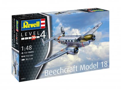 Plastic ModelKit letadlo 03811 Beechcraft Model 18 1 48 a137253867 10374