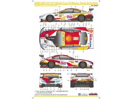 M6 GT3 Macau GT Cup 18 Team Schnitzer Instruction