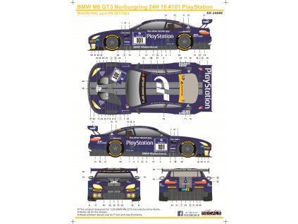 M6 GT3 N24 16 #101 Instruction