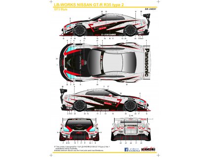 LB R35 GT3 Livery Instruction