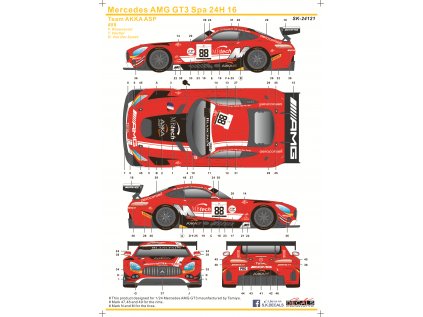 Mercedes AMG GT Spa 24H 16 Team AKKA ASP Instruction