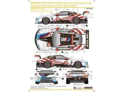 BMW M8 GTE WeatherTech SportsCar Championship Watkins Glen 6H 2018 BMW Team RLL Instruction