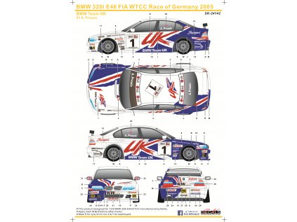 BMW 320i E46 FIA WTCC Race of Germany 2005 BMW Team UK Instruction