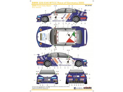 BMW 320i E46 FIA WTCC Race of Germany 2005 BMW Team Italy Spain #4 Instruction