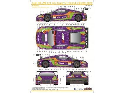 Audi R8 LMS Evo GT3 Super GT Round 4 Motegi 2020 X Works Instruction