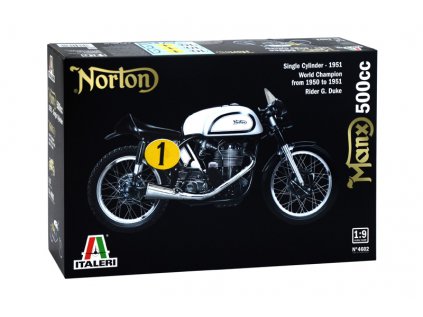 1619 model kit motorka italeri 4602 norton manx 500cc 1951 1 9