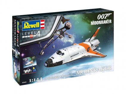 Darčekový set vesmír REVELL 05665 - "Moonraker" James Bond Space Shuttle (1:144)