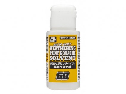 Water-Based Weathering Paint Gouache Solvent (60 ml) GUNZE WTT111 - riedidlo pre farby rady WT01 - WT06