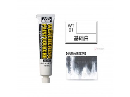 Water Based Weathering Paint Gouache White GUNZE WT01 - weatheringová farba biela