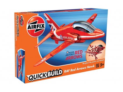 164 quick build lietadlo airfix j6018 raf red arrows hawk