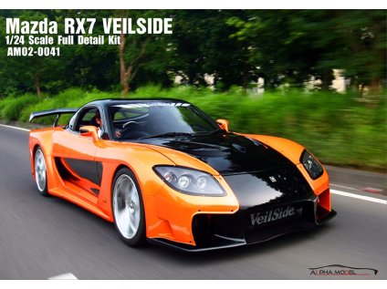 Resinový model auto ALPHA MODEL AM02-0041 - Mazda RX7 FD VEILSIDE (1:24)