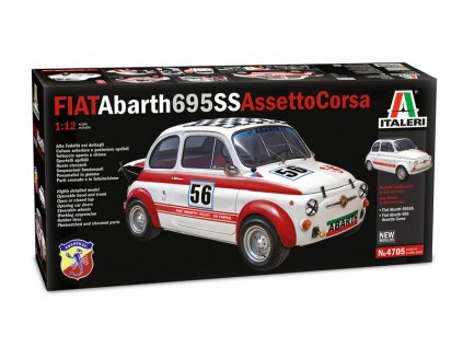 1649 model kit auto italeri 4705 fiat abarth 695ss assetto corsa 1 12