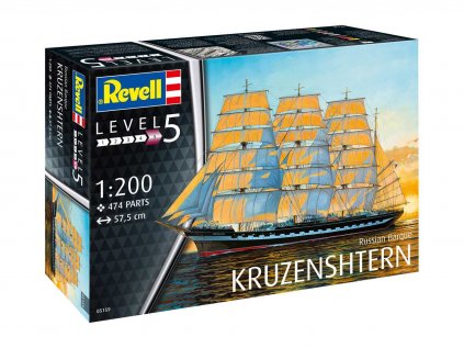 1655 plastovy model lod revell 05159 russian barque kruzenshtern 1 200