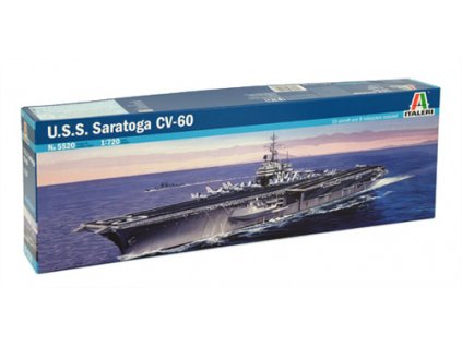 1679 model kit lod italeri 5520 u s s saratoga cv 60 1 720