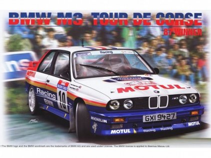 Model Kit auto BEEMAX B24029 - BMW M3 Tour de Corse '87 Winner (1:24)