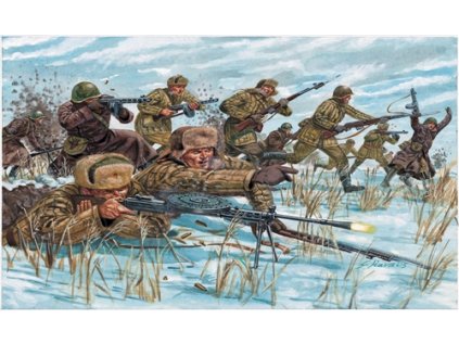 1766 model kit figurky italeri 6069 wwii russian infantry winter unif 1 72