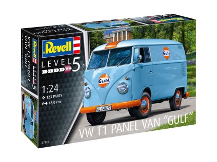 Plastic ModelKit auto 07726 VW T1 panel van Gulf Decoration 1 24 a146313908 10374
