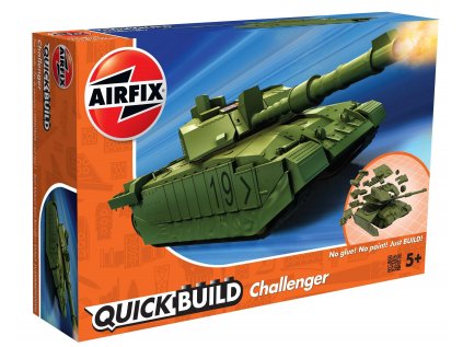 179 quick build tank airfix j6022 challenger tank zelena