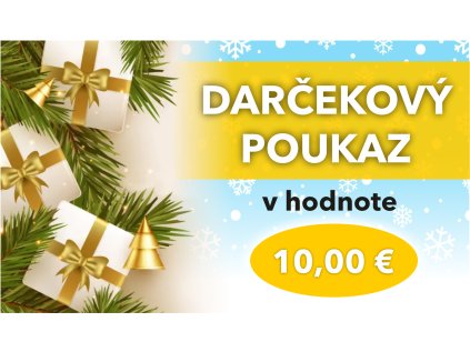 Darčekový poukaz 10 EUR