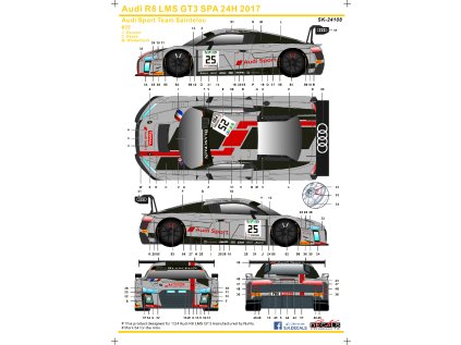 Audi R8 LMS GT3 SPA 24H 17 Audi Sport Team Sainteloc Instruction