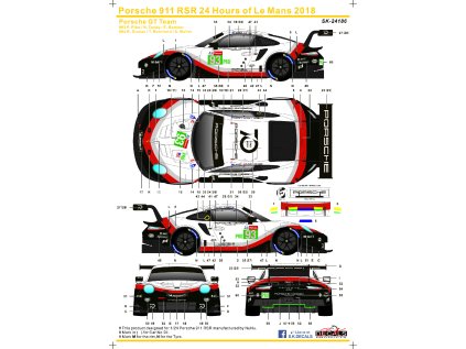 Porsche 911 RSR 24 Hours of Le mans 2018 Porsche GT Team #93 & #94 Instruction
