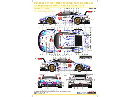 Porsche 911 RSR IMSA WeatherTech SportsCar Championship Motul Petit Le Mans 2018 Porsche GT Team Instruction