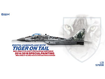 Plastový model lietadlo GWH S7208 - MiG-29AS 9-12 Late Type Slovak Airforce 1/72