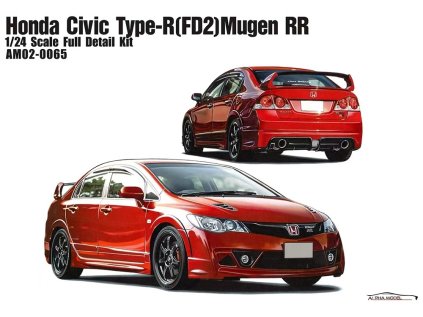 1 24 scale model car kit Honda Civic Type FD2 Mugen RR Alpha Model 1734954004780 0