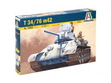 1985 model kit tank italeri 7008 t 34 76 m42 1 72