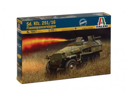 2006 model kit military italeri 7067 sd kfz 251 16 flammpanzerwagen 1 72