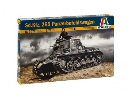 2012 model kit military italeri 7072 sd kfz 265 panzerbefehlswagen 1 72