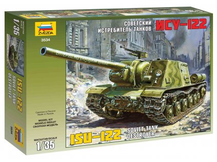 233 model kit military zvezda 3534 isu 122 1 35