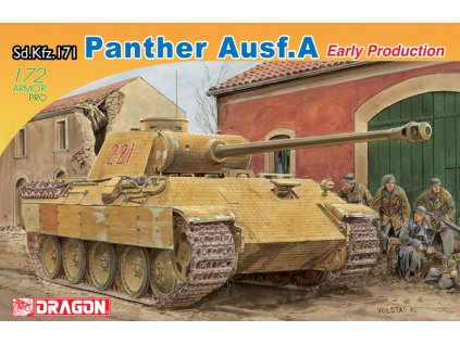 2825 model kit tank dragon 7499 sd kfz 171 panther ausf a early production 1 72