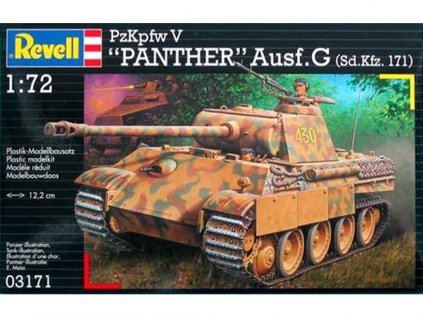 3110 plastovy model military revell 03171 kpfw v panther ausg g 1 72