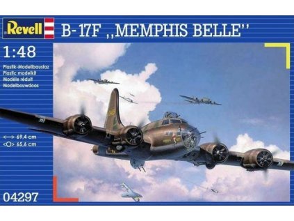 3182 plastovy model lietadlo revell 04297 b 17 f memphis belle 1 48