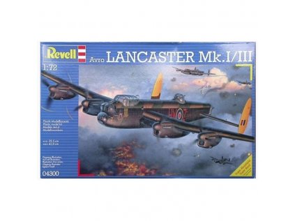 3371 plastovy model lietadlo revell 04300 avro lancaster mk i iii 1 72