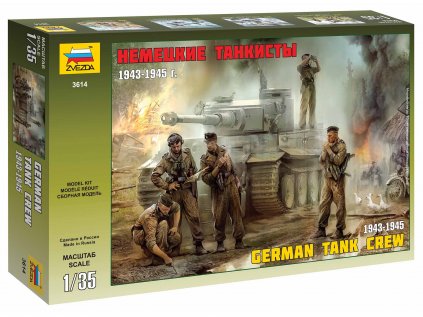 344 model kit figurky zvezda 3614 german tank crew 1943 1945 1 35