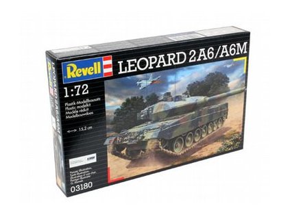 3668 plastovy model military revell 03180 leopard 2 a6m 1 72