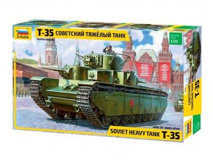 398 model kit tank zvezda 3667 t 35 heavy soviet tank 1 35