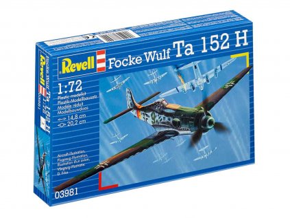 4061 plastovy model lietadlo revell 03981 focke wulf ta 152 h 1 72