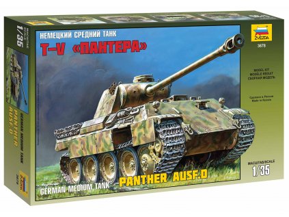 413 model kit tank zvezda 3678 panther ausf d 1 35