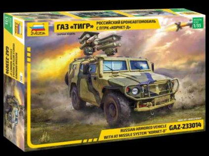 419 model kit military zvezda 3682 gaz with at missile system kornet d 1 35