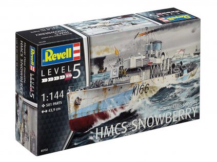 4232 plastovy model lod revell 05132 flower class corvette early 1 144