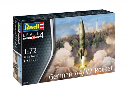 4265 plastovy model military revell 03309 german a4 v2 rocket 1 72