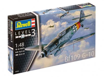 4334 plastovy model lietadlo revell 03958 messerschmitt bf 109 g 10 1 48